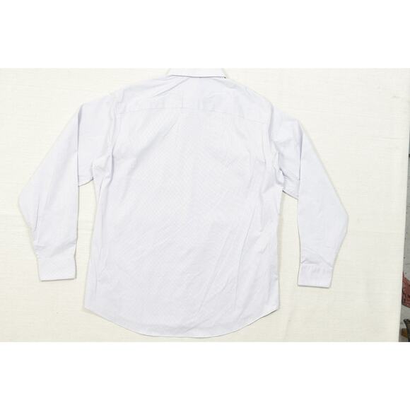 Calvin Klein Regular Fit Blue Performance Non-Iron Dress Shirt Size 18 34/35 - Picture 3 of 8